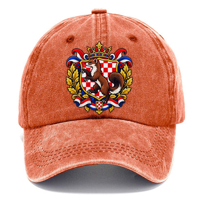Croatia Heraldic Crest Country Logos Classic Cap – Terracotta Clay