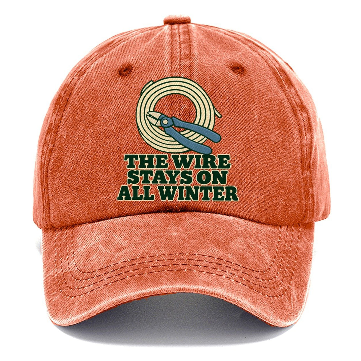 The Wire Stays On All Winter Bonsai Classic Cap – Terracotta Clay