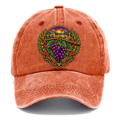 Grape Cluster Of The Spies Jerusalem Classic Cap – Terracotta Clay
