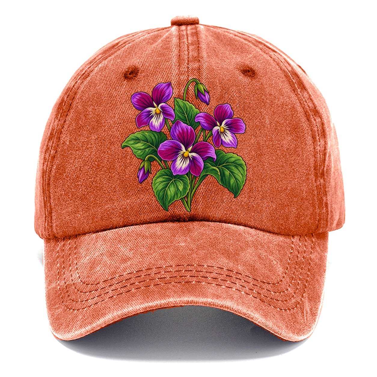 New Brunswick Purple Violet Canada Cultural Icons Classic Cap – Terracotta Clay