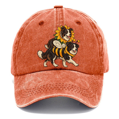 2 Border Collies In Halloween Costumes Hdp 18 Parade Lineup Halloween Dog Parade Classic Cap – Terracotta Clay