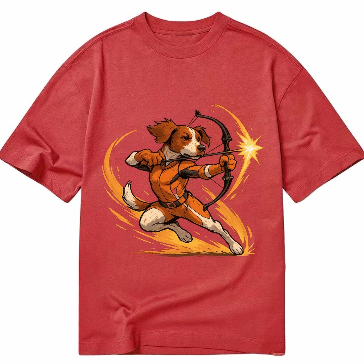 Brittany Hawkeye Hunting Heritage Compound Bow Gear Orange W Classic T-shirt – Red