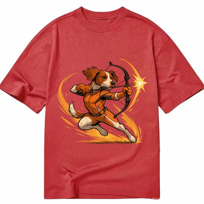 Brittany Hawkeye Hunting Heritage Compound Bow Gear Orange W Classic T-shirt – Red