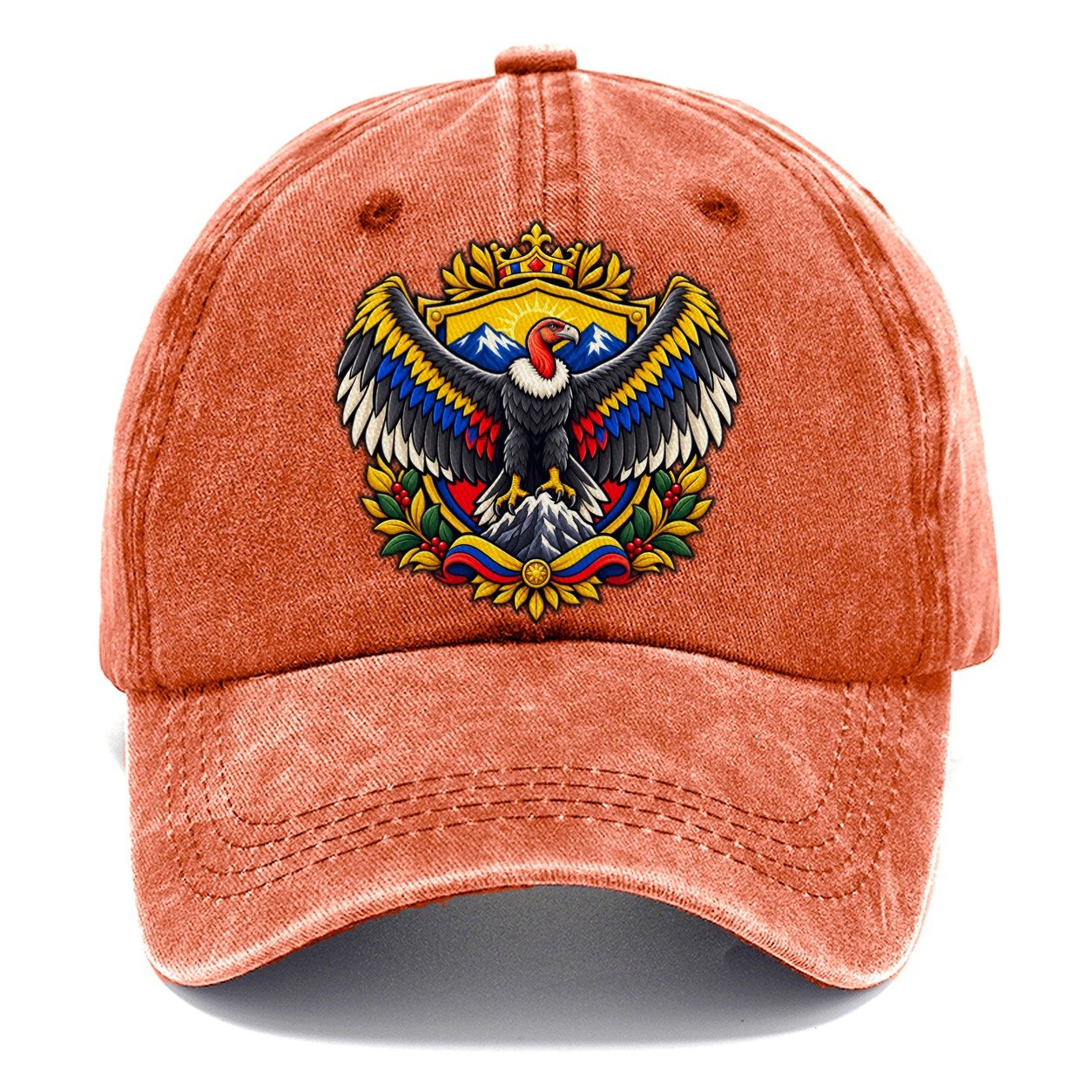 Colombia Heraldic Crest Country Logos Classic Cap – Terracotta Clay