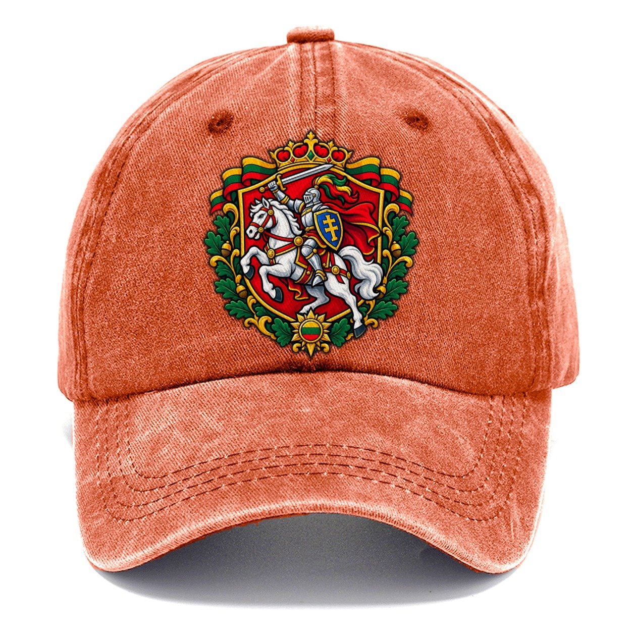 Lithuania Heraldic Crest Country Logos Classic Cap – Terracotta Clay