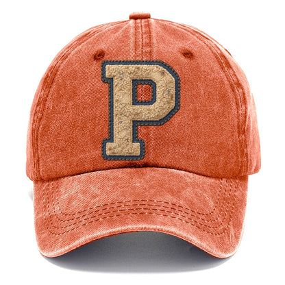 Varsity Chenille P Monogram Classic Cap – Terracotta Clay