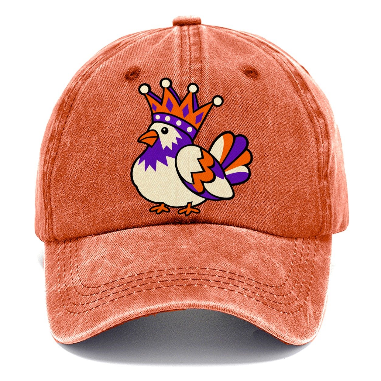 Pigeon With A Crown Crazy Styles Classic Cap – Terracotta Clay