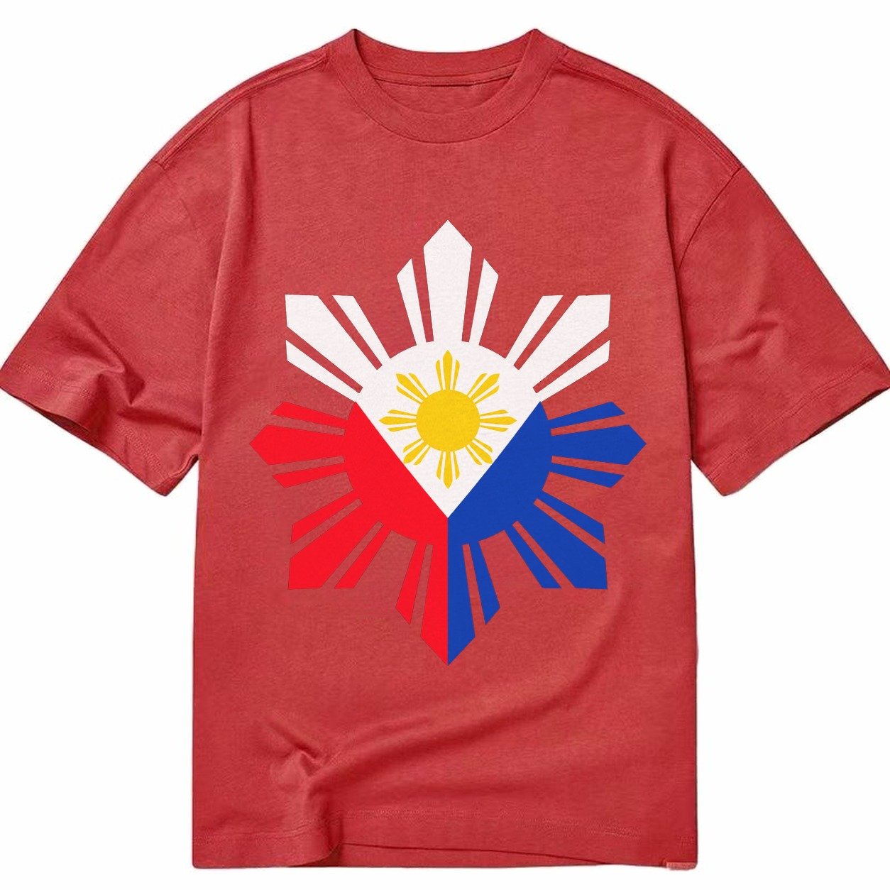 Philippines Iconic Sun And Stars Classic T-shirt – Red