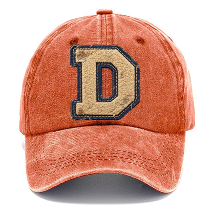 Varsity Chenille D Monogram Classic Cap – Terracotta Clay