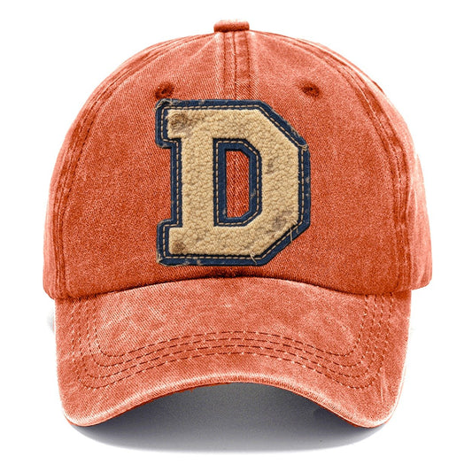 Varsity Chenille D Monogram Classic Cap – Terracotta Clay