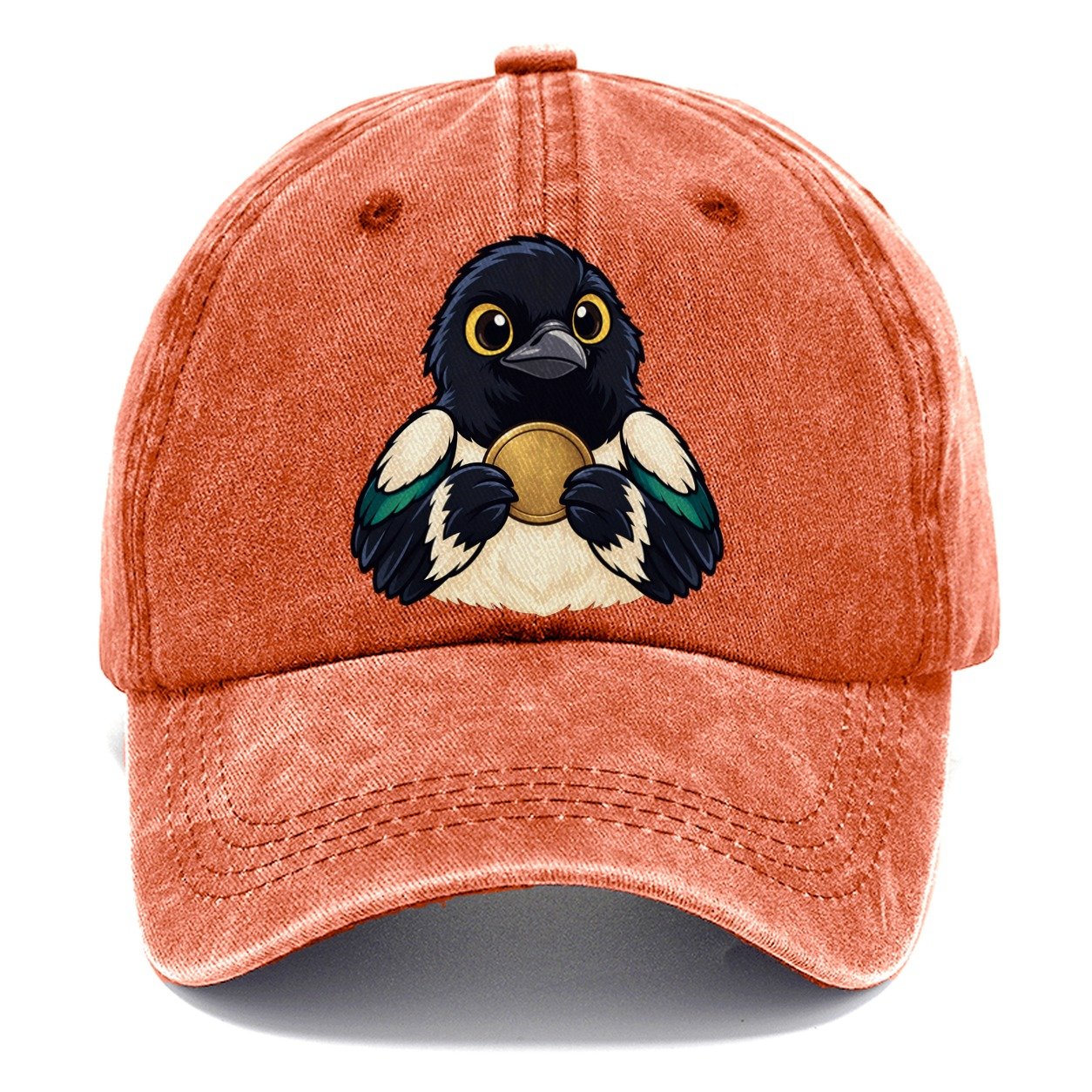 Magpie With A Find Treasure Hunting Classic Cap – Terracotta Clay