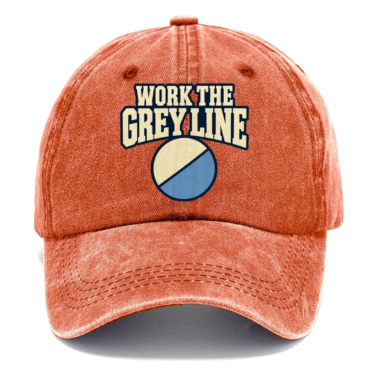 Work The Grey Line Amateur Radio Classic Cap – Terracotta Clay