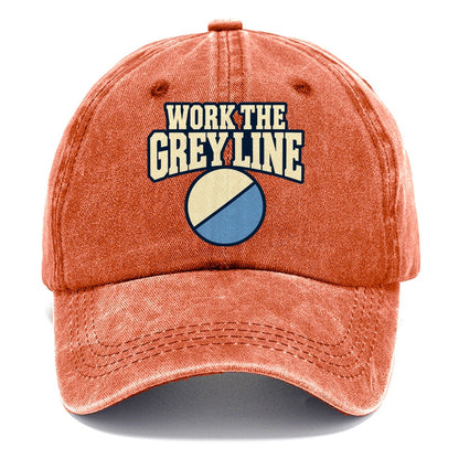 Work The Grey Line Amateur Radio Classic Cap – Terracotta Clay