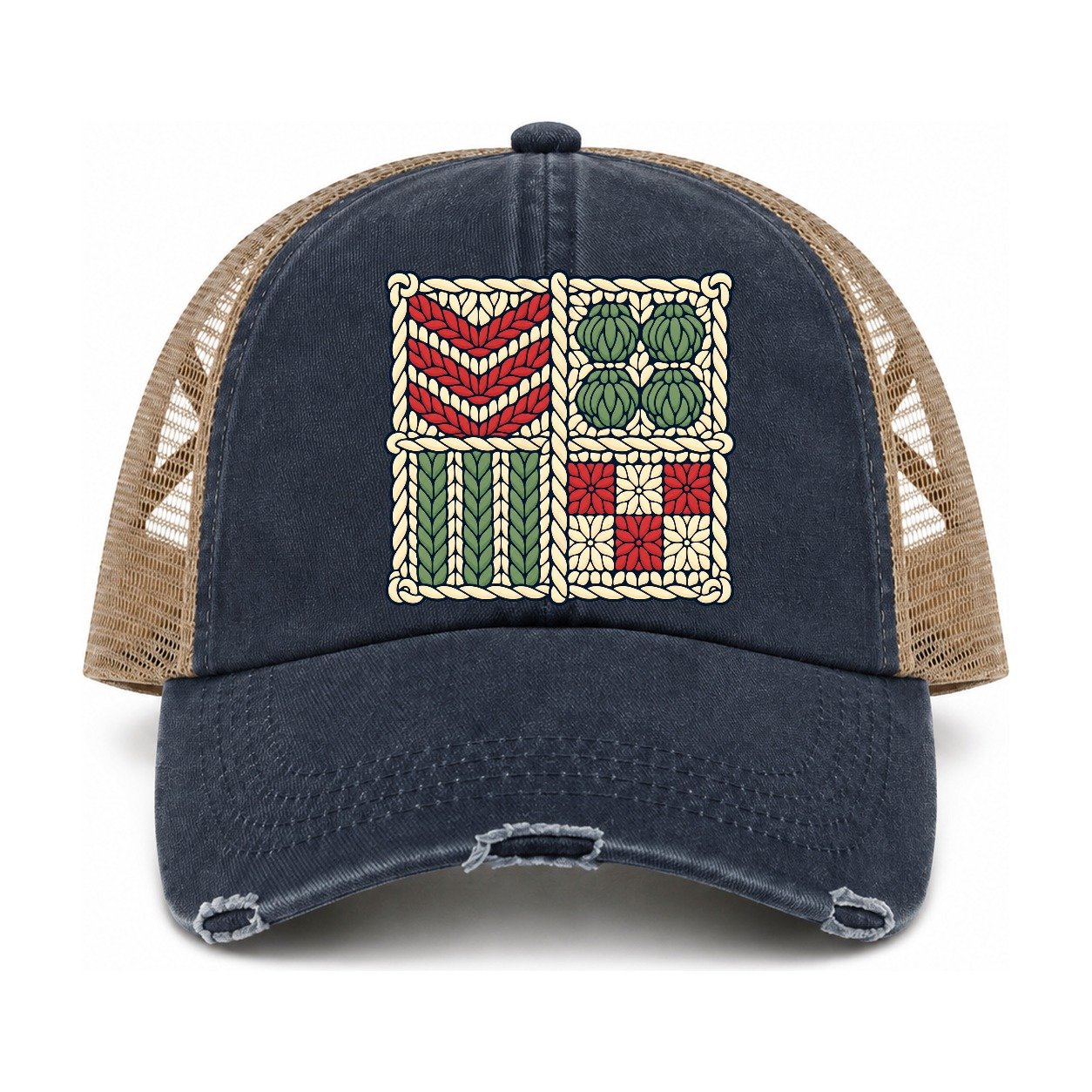 Navy-Khaki — front view