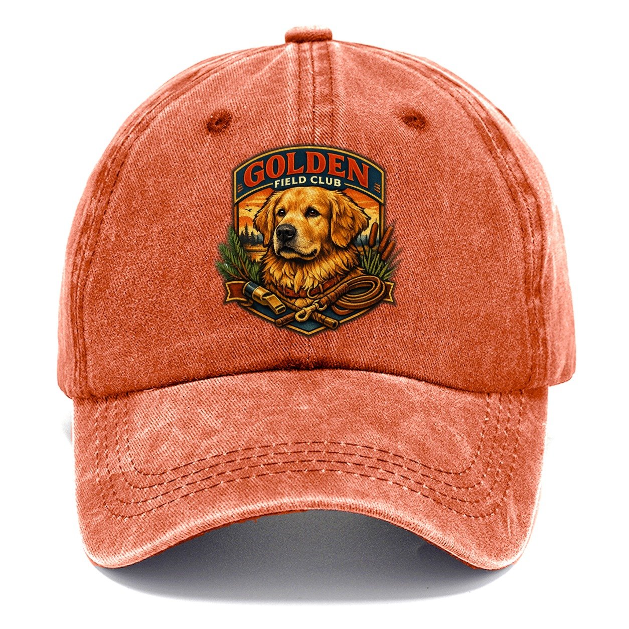 Golden Field Club Golf Classic Cap – Terracotta Clay