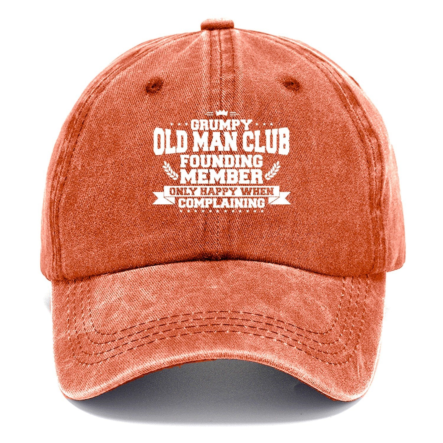 Grumpy Old Man Club Classic Cap – Terracotta Clay