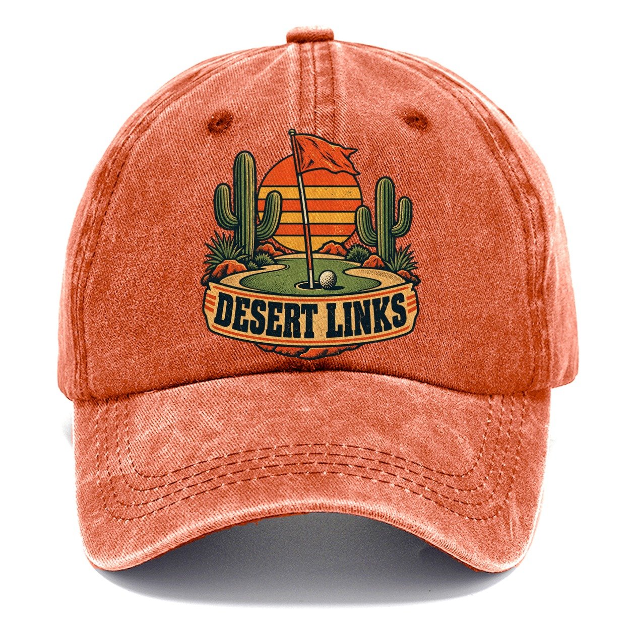 Desert Links Golf Life Classic Cap – Terracotta Clay