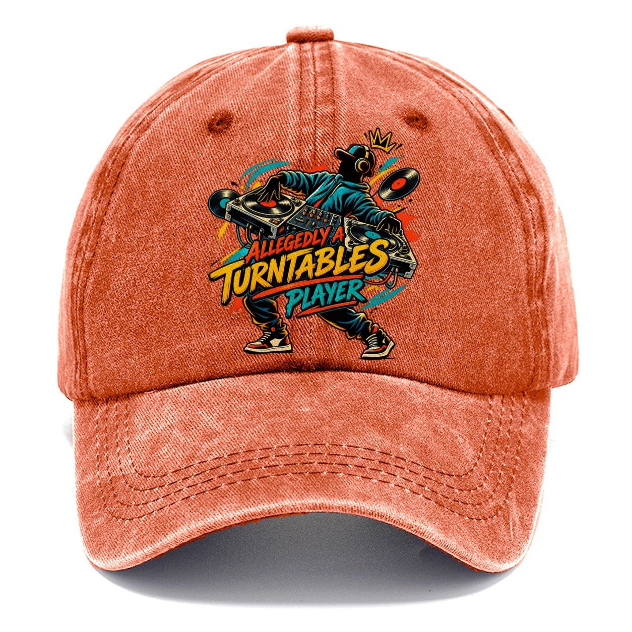 Allegedly A Turntables Player Music Instruments Classic Cap – Terracotta Clay