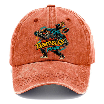 Allegedly A Turntables Player Music Instruments Classic Cap – Terracotta Clay