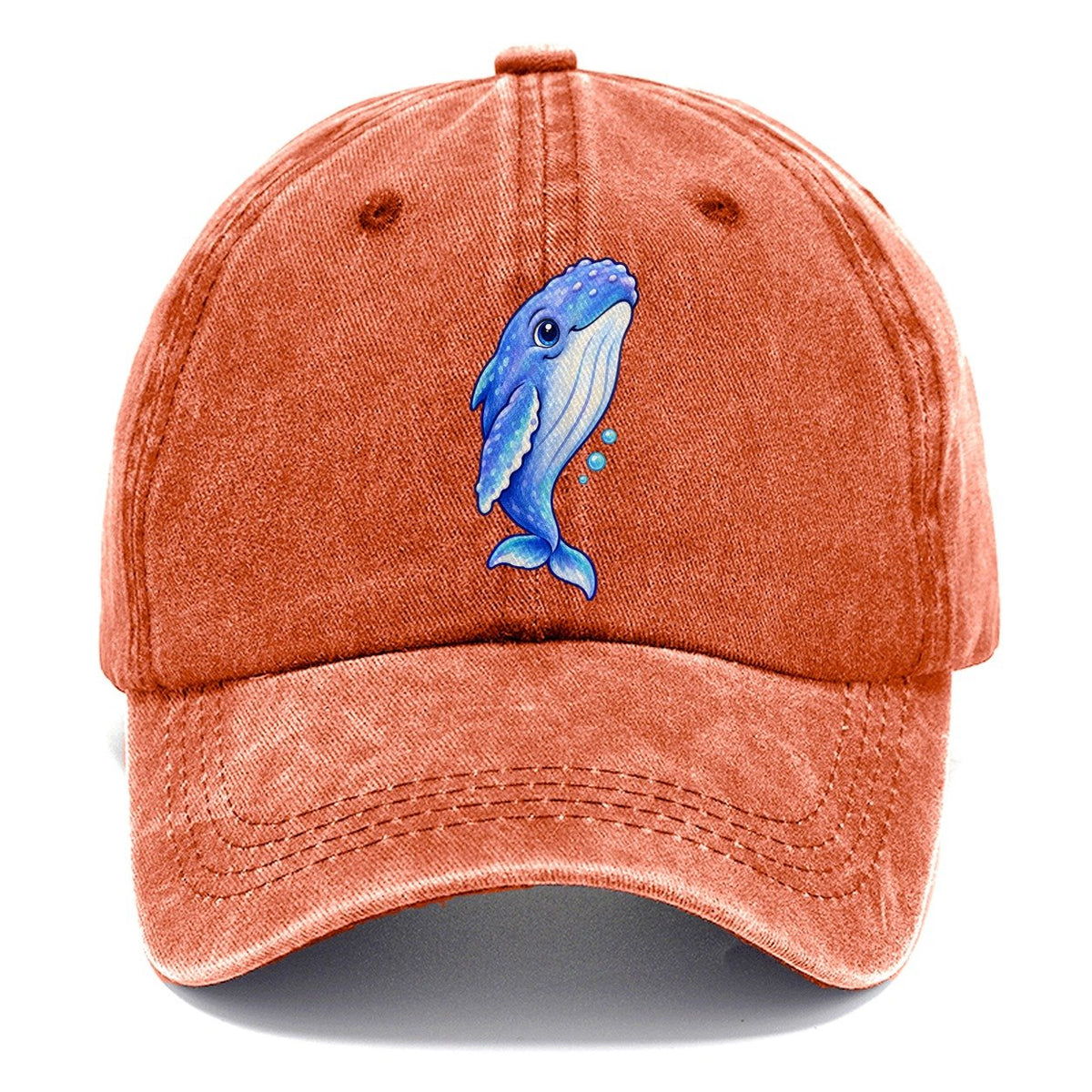 Humpback Whale Gentle Rise Sea Sprite Classic Cap – Terracotta Clay