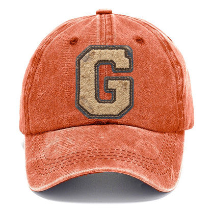 Varsity Chenille G Monogram Classic Cap – Terracotta Clay
