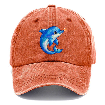 Dolphin Nose Boop Sea Sprite Classic Cap – Terracotta Clay
