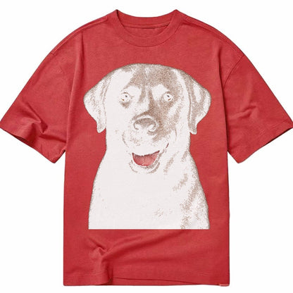Labrador Friendly Family Classic T-shirt – Red