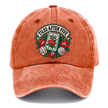Tiles After Five Mahjong Game Night Classic Cap – Terracotta Clay