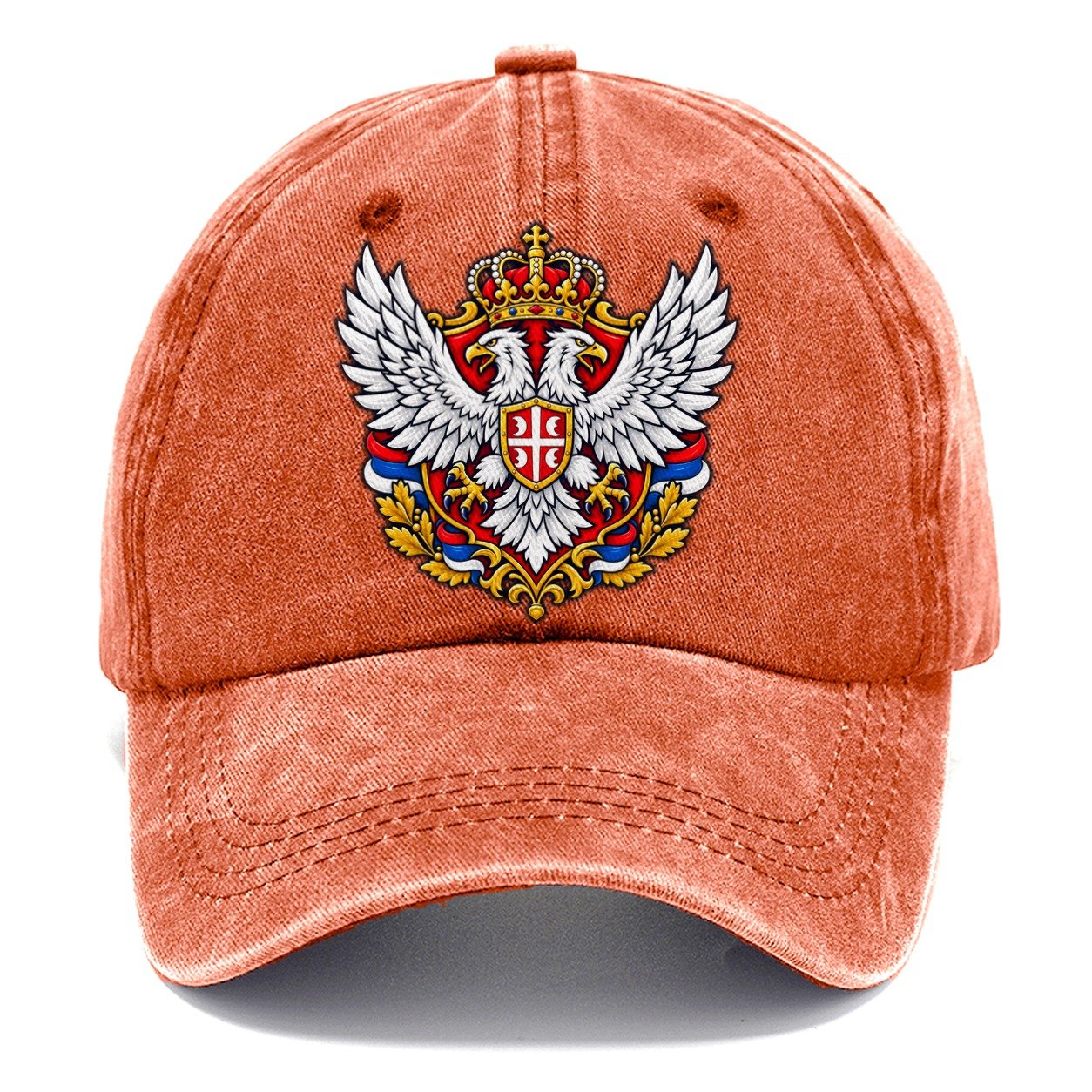 Serbia Heraldic Crest Country Logos Classic Cap – Terracotta Clay