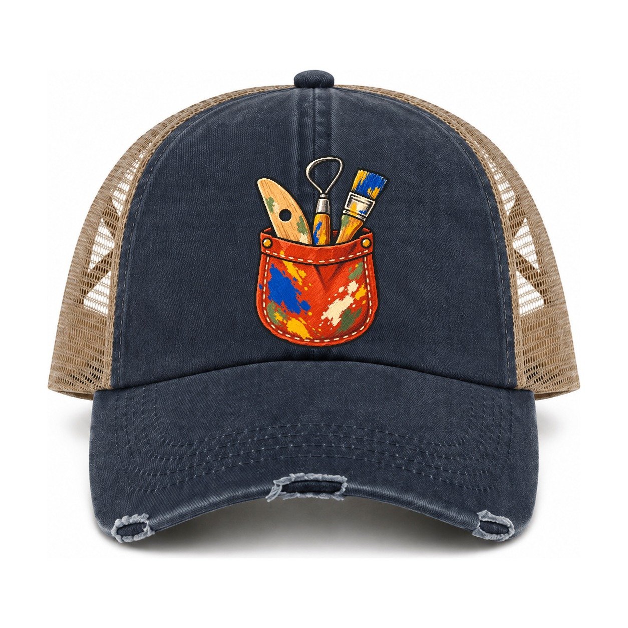 Navy-Khaki — front view