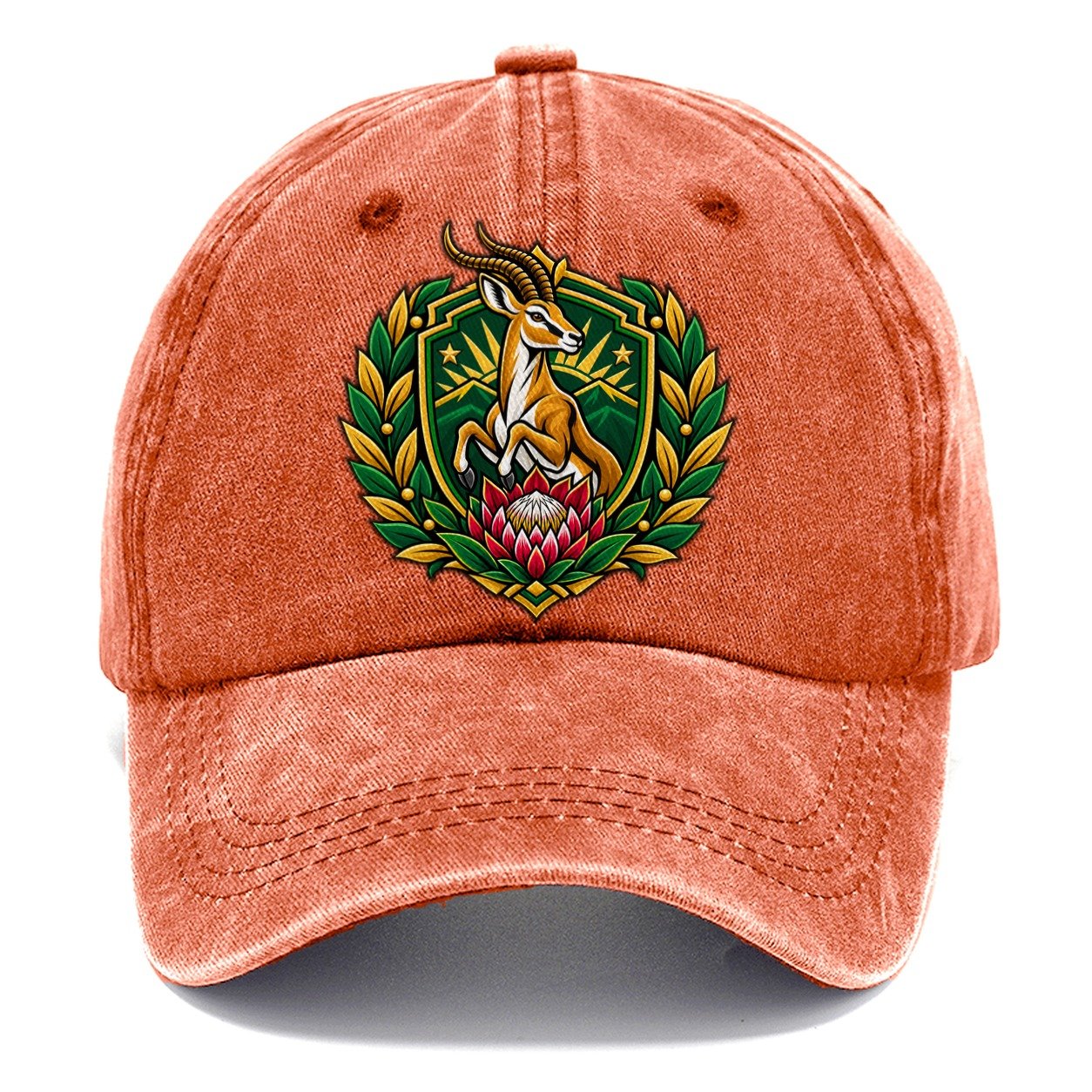 South Africa Heraldic Crest Country Logos Classic Cap – Terracotta Clay