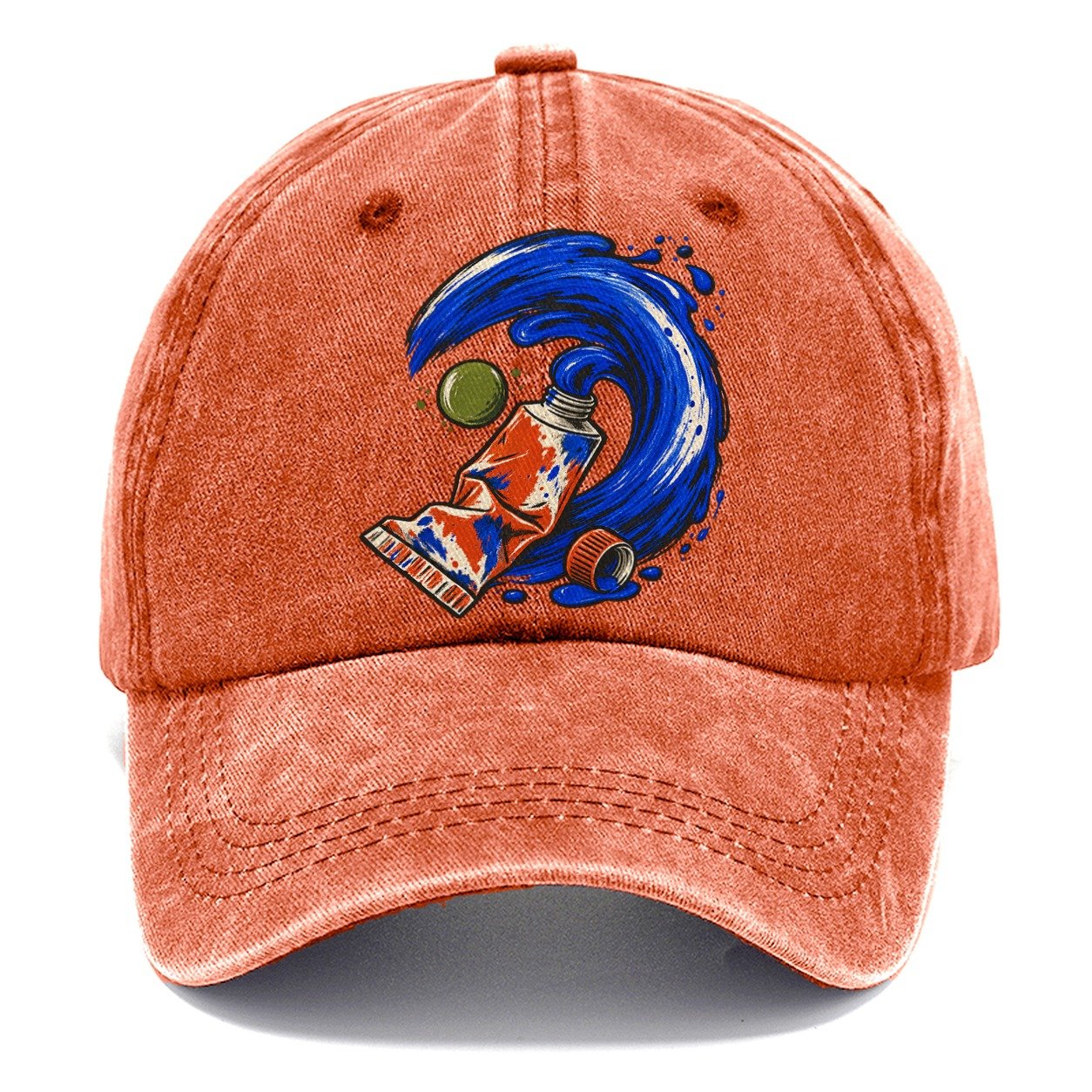 Cobalt Brush Wave Clay Color Makers Classic Cap – Terracotta Clay