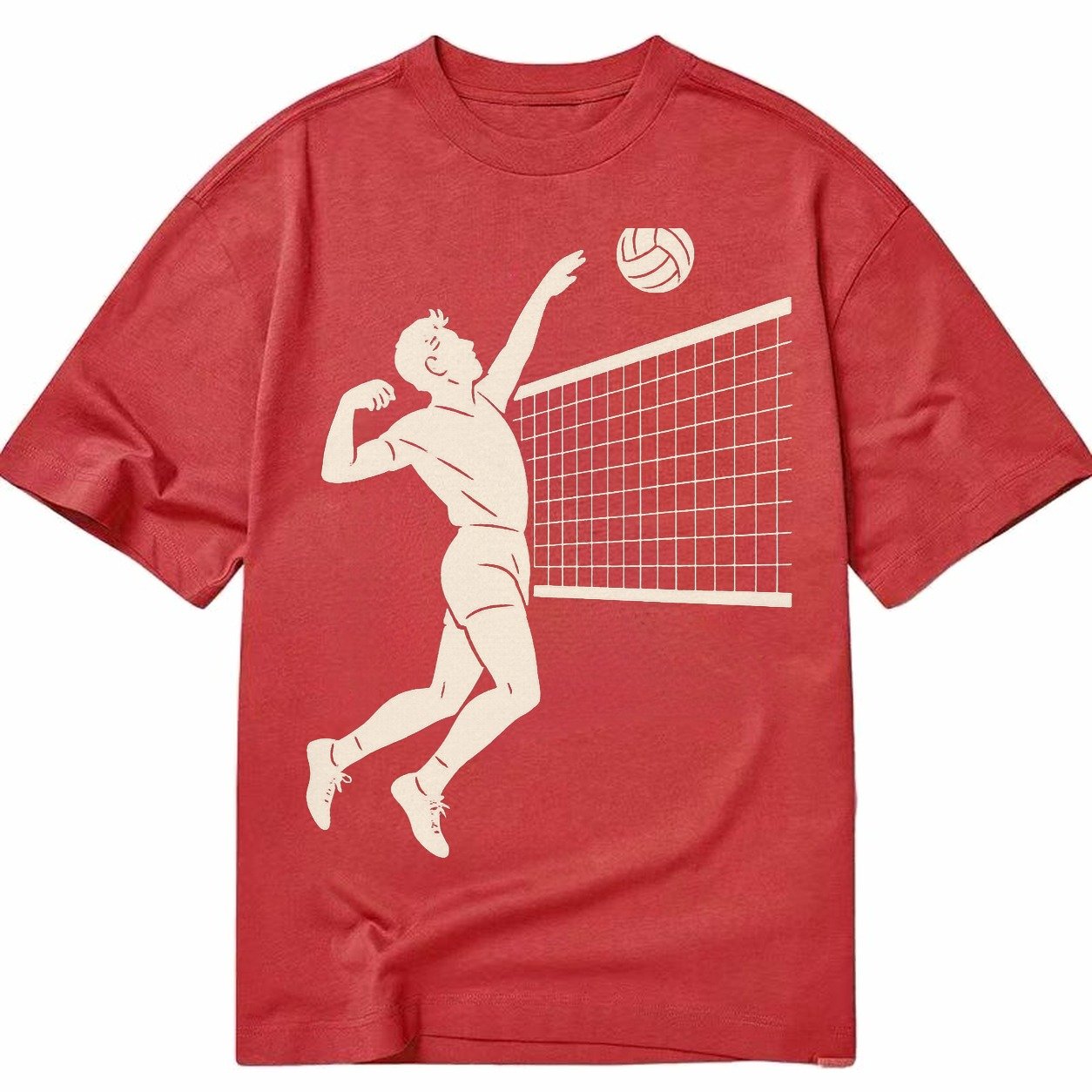 Volleyball Player At Net 66ebe1 Classic T-shirt – Red