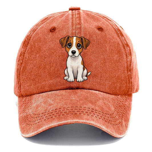 Jack Russell Terrier Sitting Sweetheart Classic Cap – Terracotta Clay