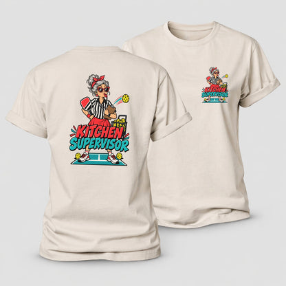 Kitchen Supervisor Pickleball Life Women's Cotton T-Shirt – Sand
