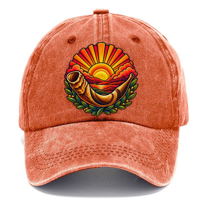 Shofar Sunrise Judaism Heritage Classic Cap – Terracotta Clay