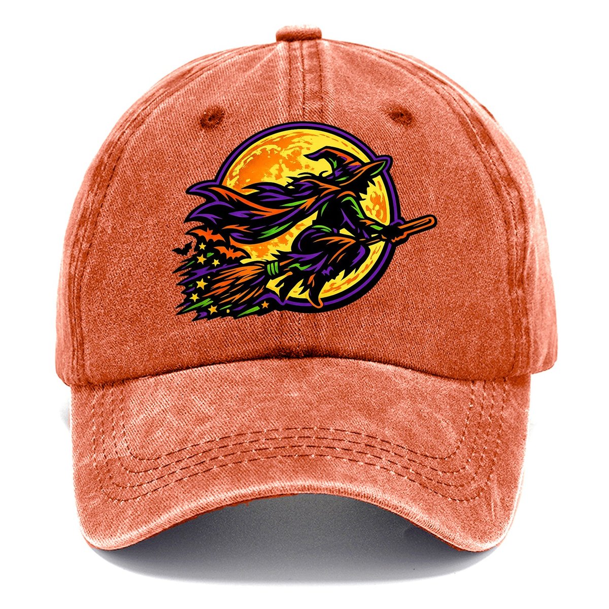 Flying Witch Moon Classic Cap – Terracotta Clay
