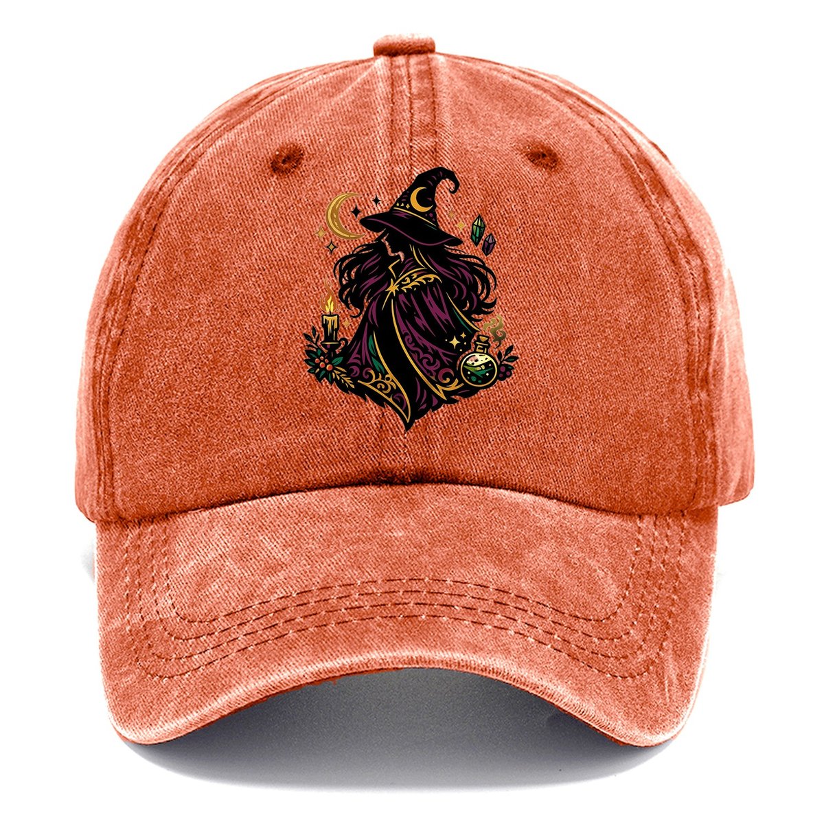 Elegant Witch Moon Crystals Classic Cap – Terracotta Clay