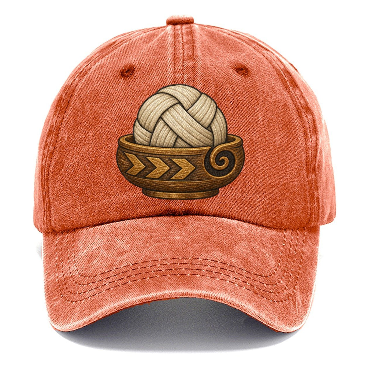 Carved Yarn Bowl Yarn Crafts Classic Cap – Terracotta Clay