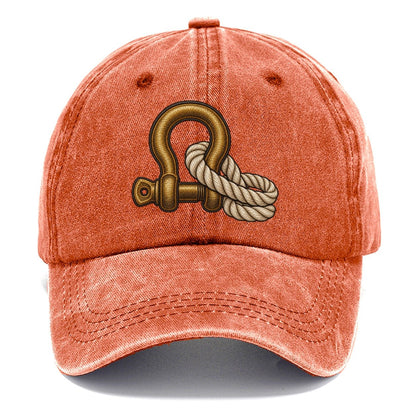 Bow Shackle And Coiled Rope Off Roading And Overlanding Classic Cap – Terracotta Clay