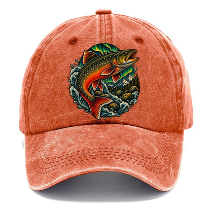 Arctic Char Glow Fishing Club Classic Cap – Terracotta Clay