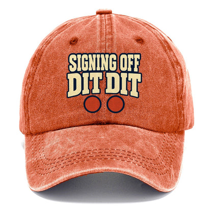 Signing Off Dit Dit Amateur Radio Classic Cap – Terracotta Clay