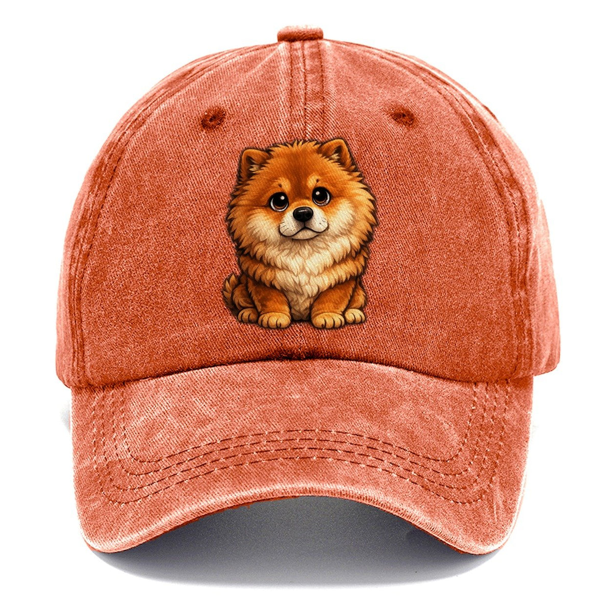 Chow Chow Sitting Sweetheart Classic Cap – Terracotta Clay