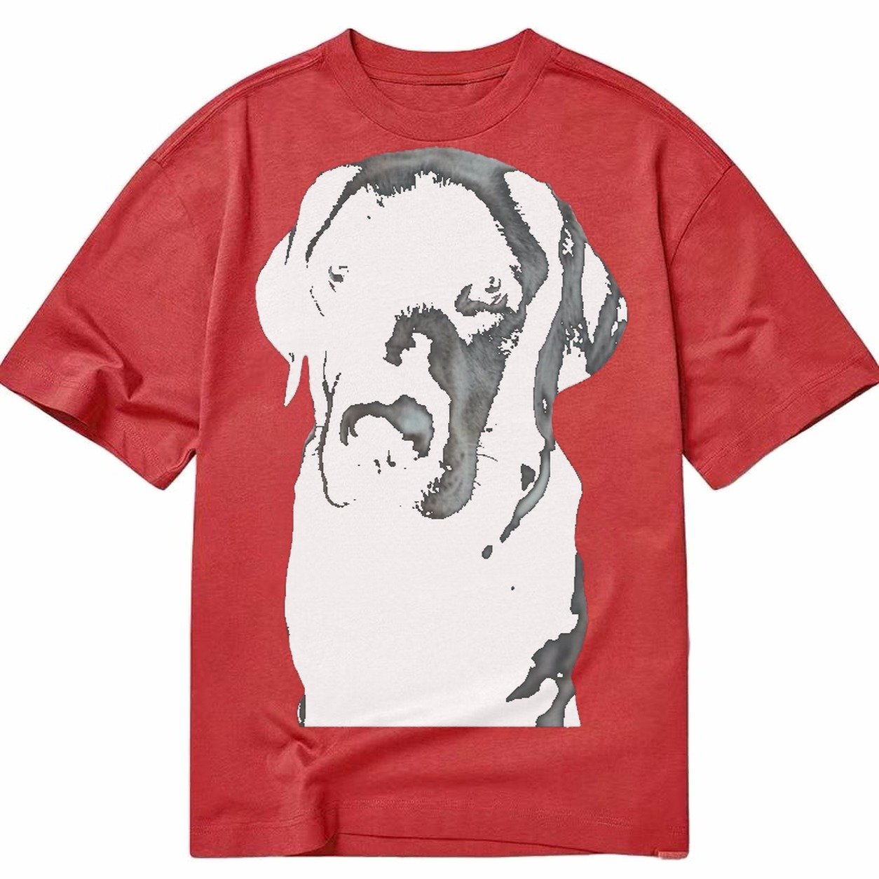 Black Labrador Classic T-shirt – Red