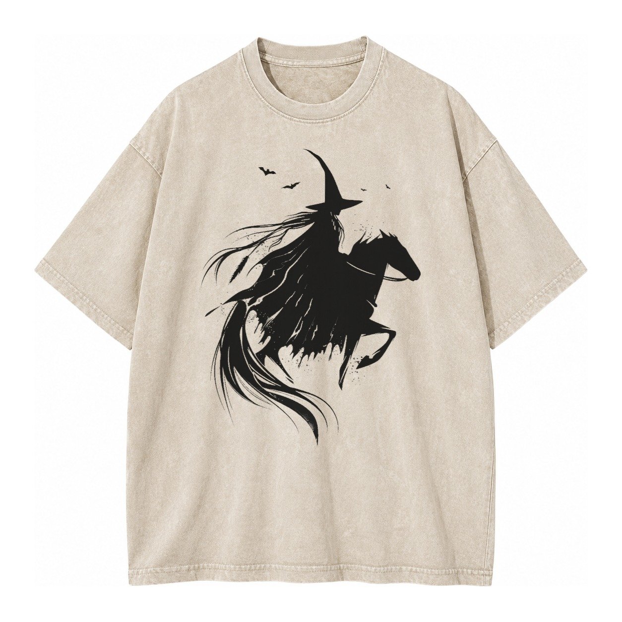 Witch On Horse Vintage T-shirt – Off White