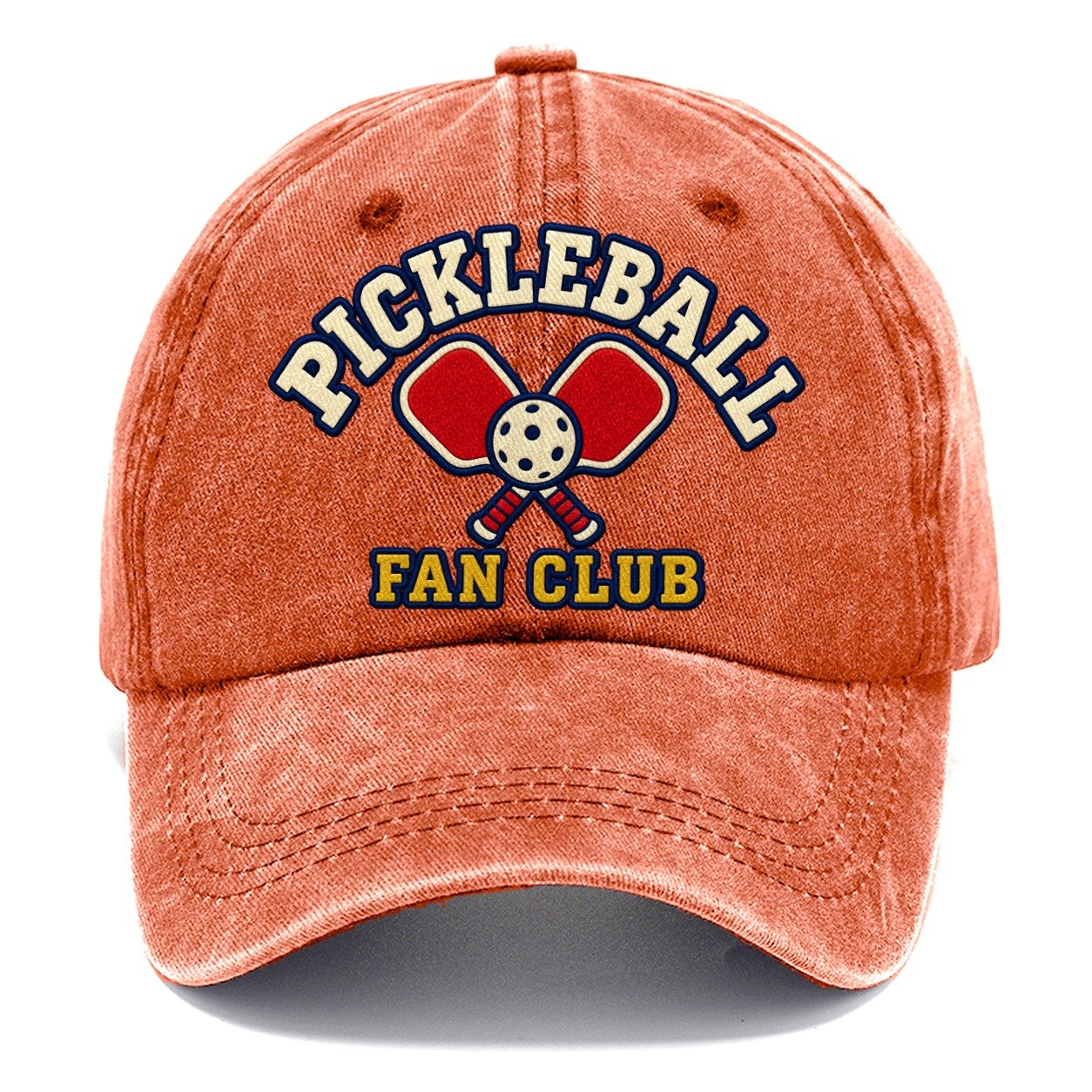 Pickleball Fan Club Classic Cap – Terracotta Clay