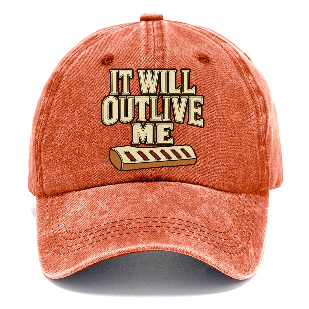 It Will Outlive Me Leathercraft Classic Cap – Terracotta Clay
