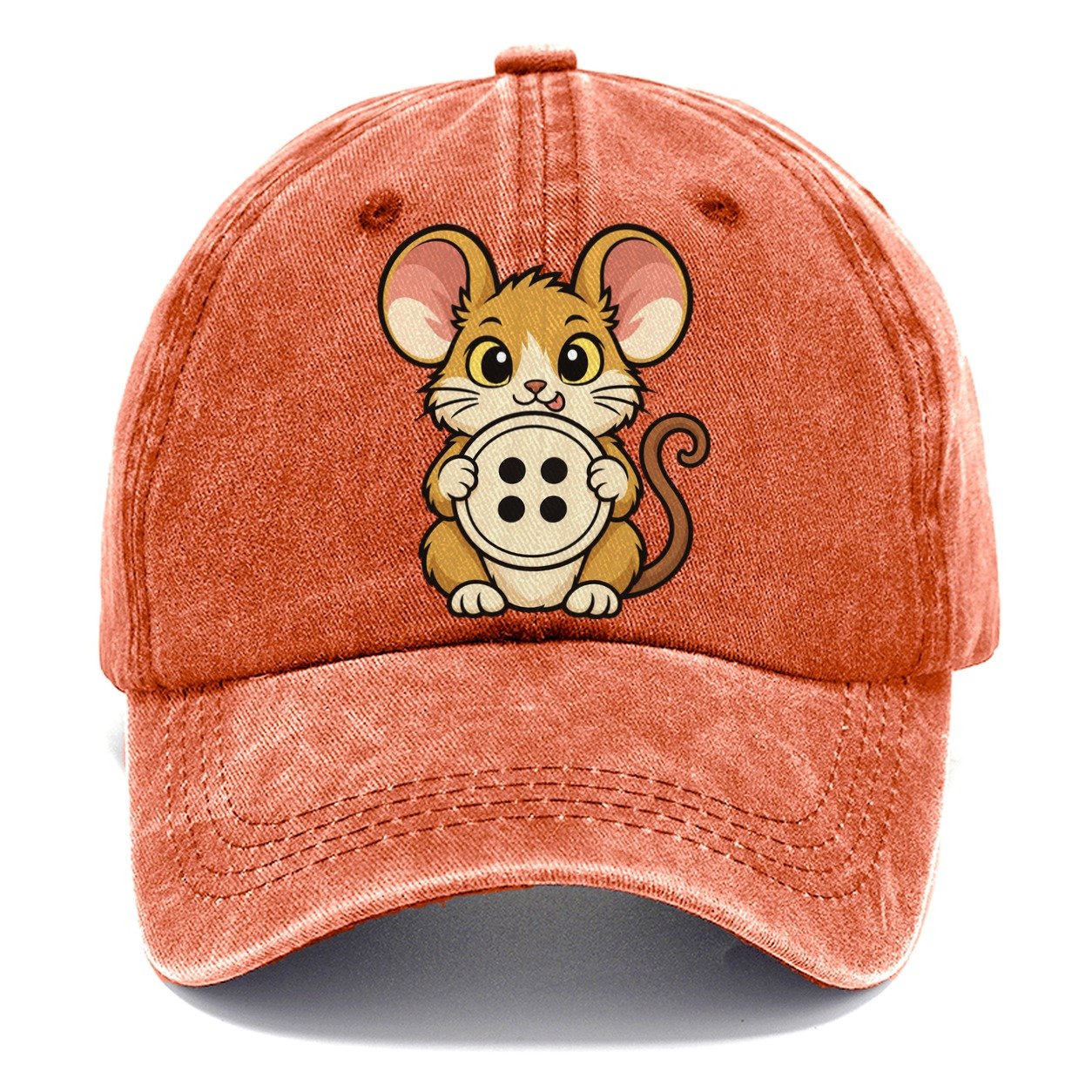 The Sewing Room Mouse Sewing And Quilting Classic Cap – Terracotta Clay