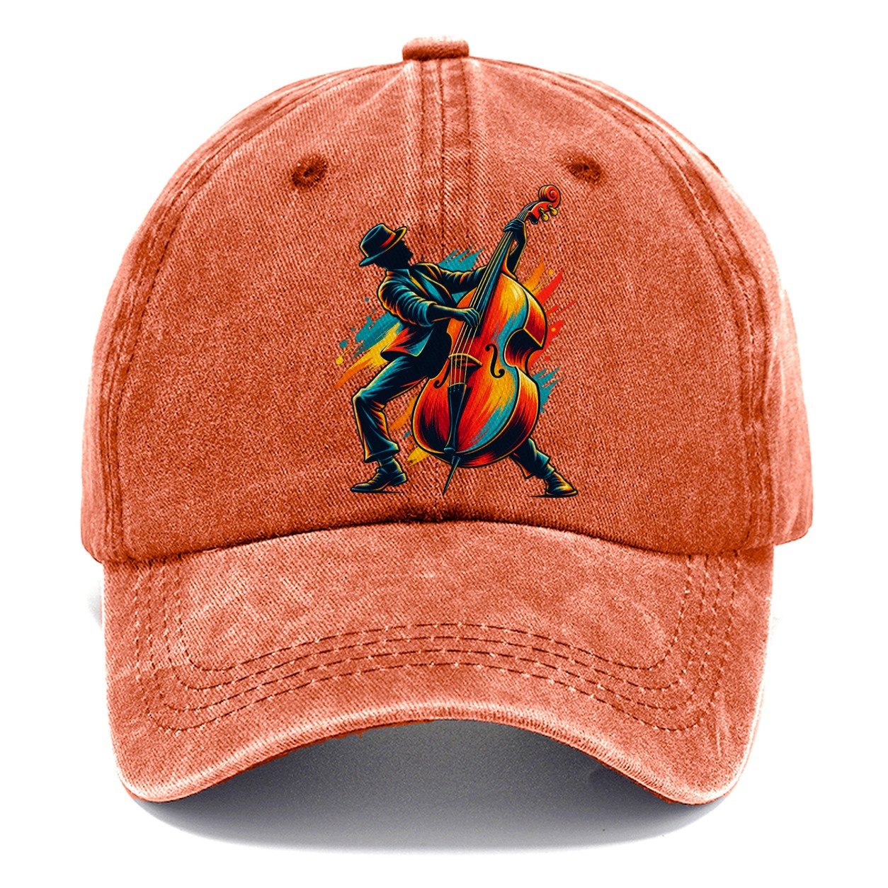 Double Bass Icon Music Instruments Classic Cap – Terracotta Clay