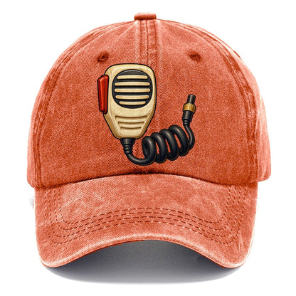 Hand Mic And Coiled Cord Amateur Radio Classic Cap – Terracotta Clay